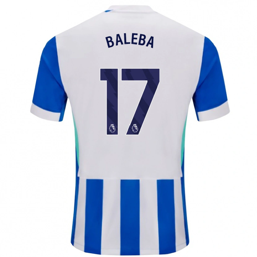 Danxen Damen Carlos Baleba #17 Blau Weiß Heimtrikot Trikot 2025/26 T-Shirt Österreich