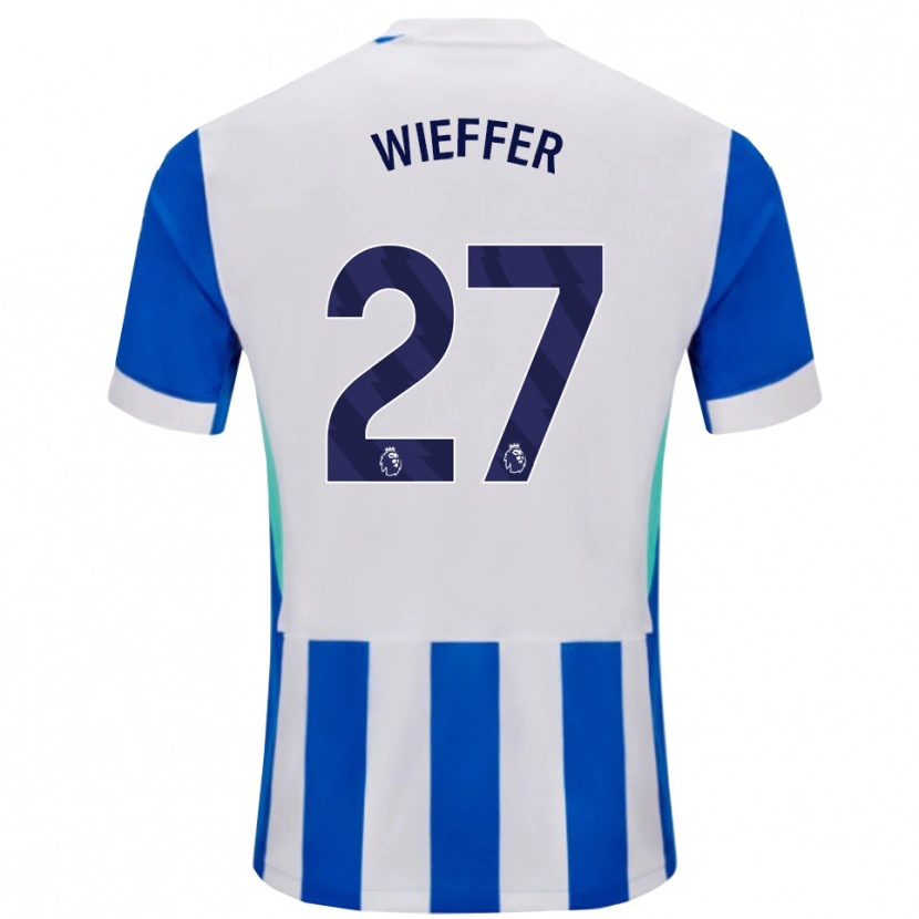 Danxen Damen Mats Wieffer #27 Blau Weiß Heimtrikot Trikot 2025/26 T-Shirt Österreich