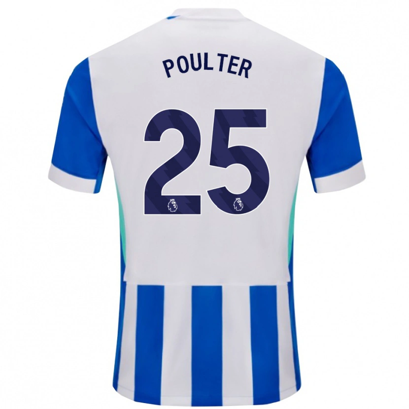 Danxen Damen Hannah Poulter #25 Blau Weiß Heimtrikot Trikot 2025/26 T-Shirt Österreich