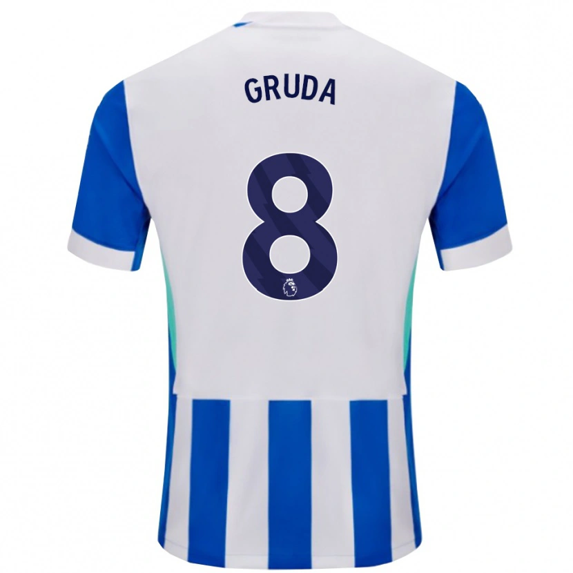 Danxen Damen Brajan Gruda #8 Blau Weiß Heimtrikot Trikot 2025/26 T-Shirt Österreich