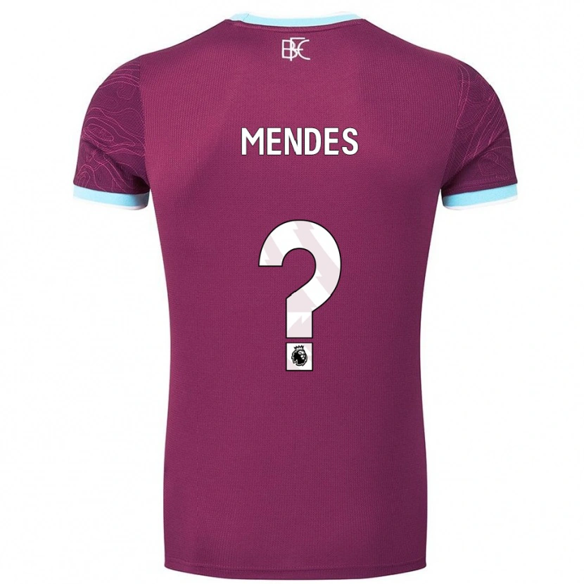 Danxen Damen João Mendes #0 Burgunderrot Himmelblau Heimtrikot Trikot 2025/26 T-Shirt Österreich