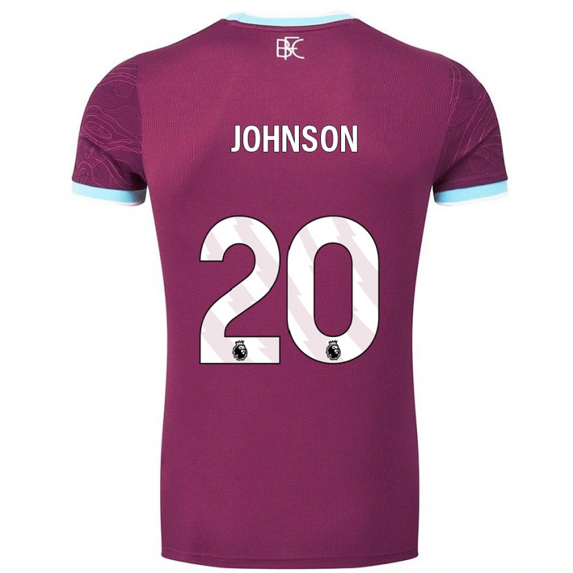 Danxen Damen Zach Johnson #20 Burgunderrot Himmelblau Heimtrikot Trikot 2025/26 T-Shirt Österreich