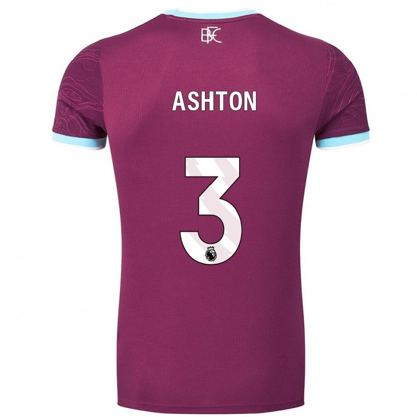 Danxen Damen Joe Ashton #3 Burgunderrot Himmelblau Heimtrikot Trikot 2025/26 T-Shirt Österreich