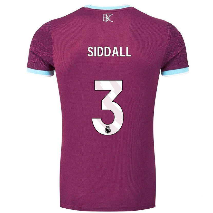Danxen Damen Emma Siddall #3 Burgunderrot Himmelblau Heimtrikot Trikot 2025/26 T-Shirt Österreich