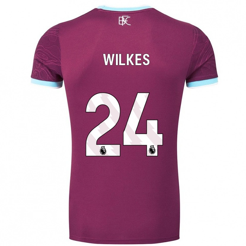Danxen Damen Tilly Wilkes #24 Burgunderrot Himmelblau Heimtrikot Trikot 2025/26 T-Shirt Österreich