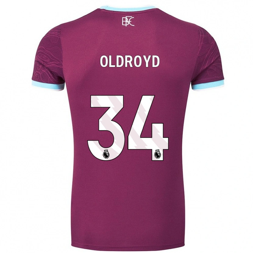 Danxen Damen Amelia Oldroyd #34 Burgunderrot Himmelblau Heimtrikot Trikot 2025/26 T-Shirt Österreich