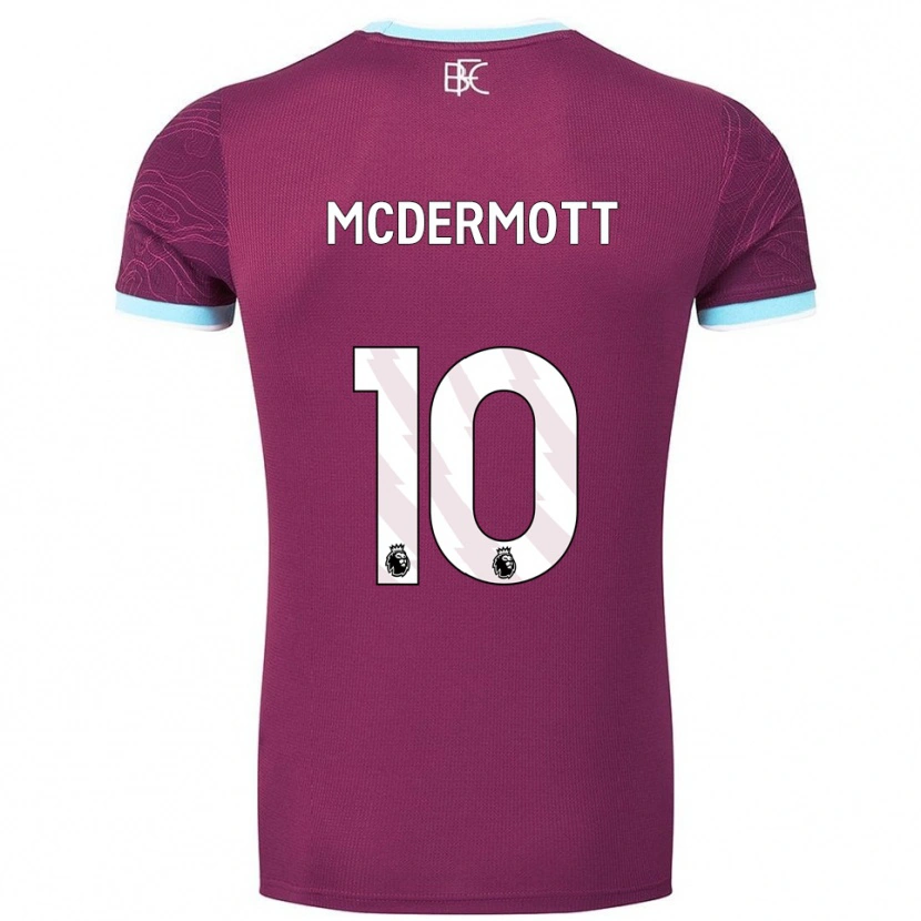 Danxen Damen Tommy Mcdermott #10 Burgunderrot Himmelblau Heimtrikot Trikot 2025/26 T-Shirt Österreich