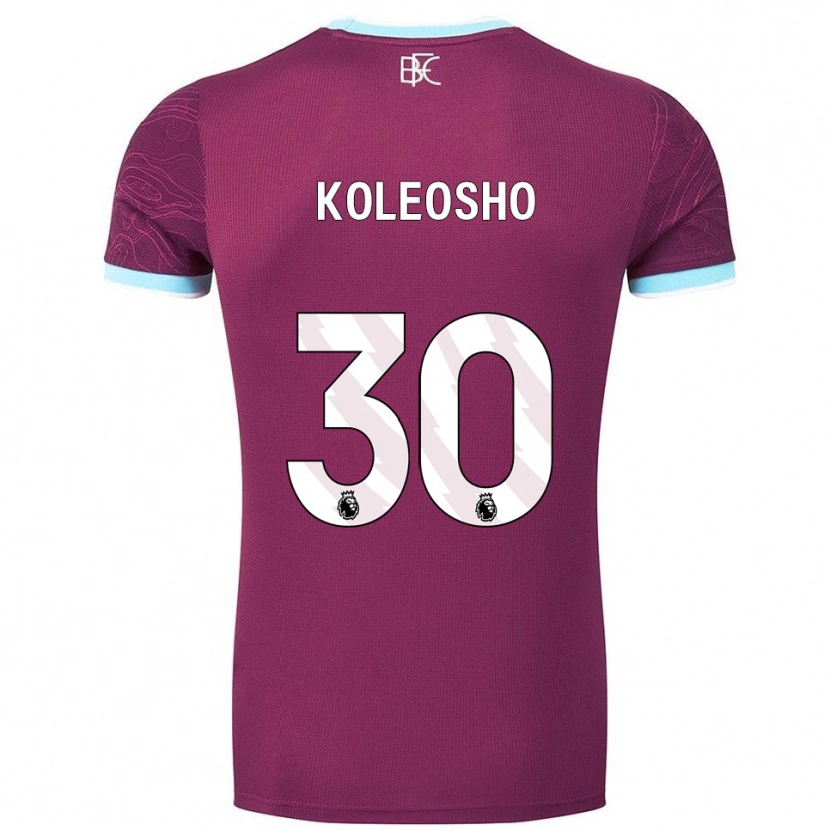 Danxen Damen Luca Koleosho #30 Burgunderrot Himmelblau Heimtrikot Trikot 2025/26 T-Shirt Österreich