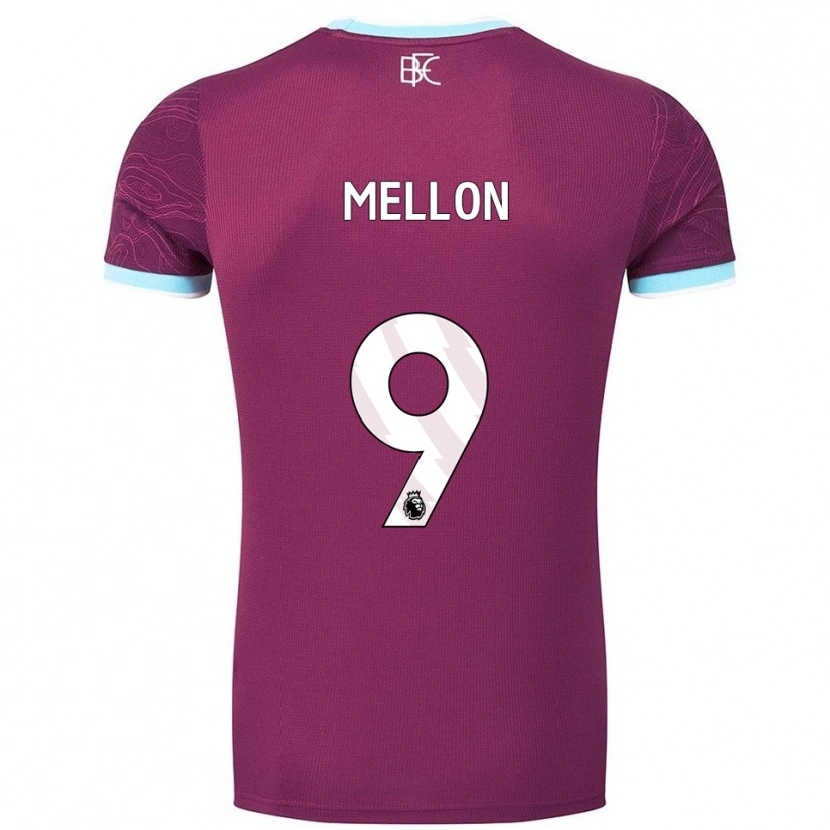 Danxen Damen Michael Mellon #9 Burgunderrot Himmelblau Heimtrikot Trikot 2025/26 T-Shirt Österreich
