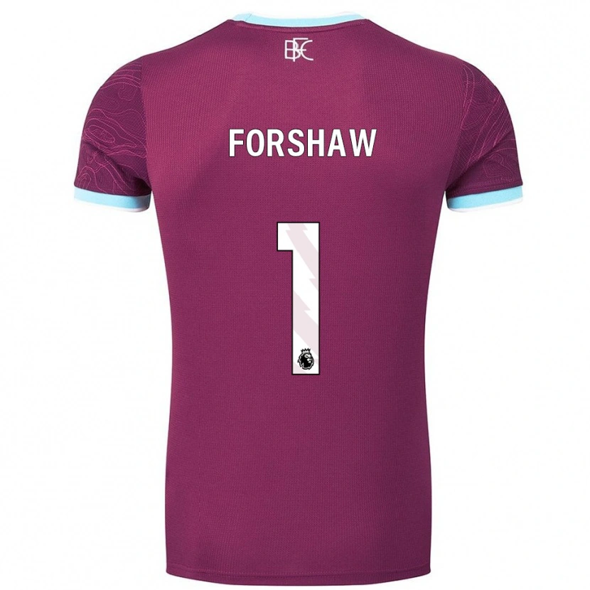 Danxen Damen Lewis Forshaw #1 Burgunderrot Himmelblau Heimtrikot Trikot 2025/26 T-Shirt Österreich