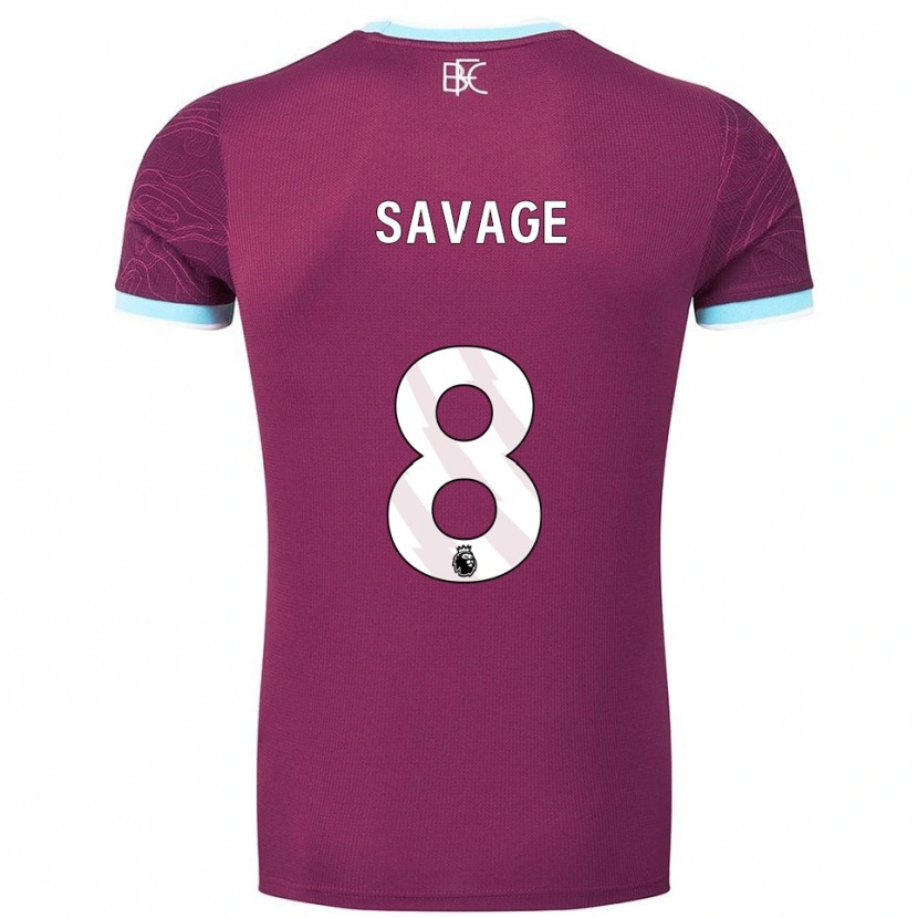 Danxen Damen Troy Savage #8 Burgunderrot Himmelblau Heimtrikot Trikot 2025/26 T-Shirt Österreich