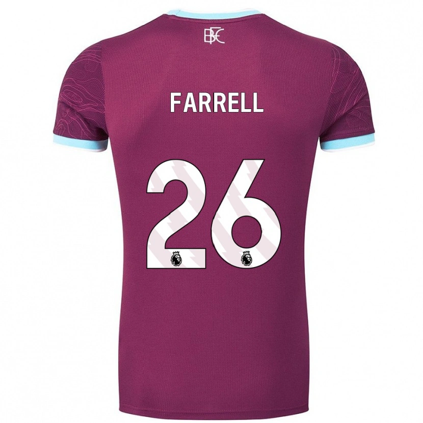 Danxen Damen Lucy Farrell #26 Burgunderrot Himmelblau Heimtrikot Trikot 2025/26 T-Shirt Österreich