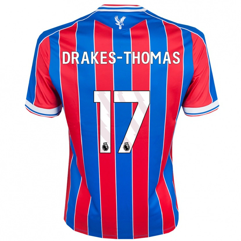 Danxen Damen Joél Drakes-Thomas #17 Blau Rot Weiß Heimtrikot Trikot 2025/26 T-Shirt Österreich