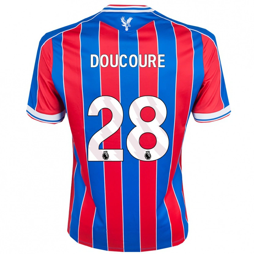 Danxen Damen Cheick Doucouré #28 Blau Rot Weiß Heimtrikot Trikot 2025/26 T-Shirt Österreich
