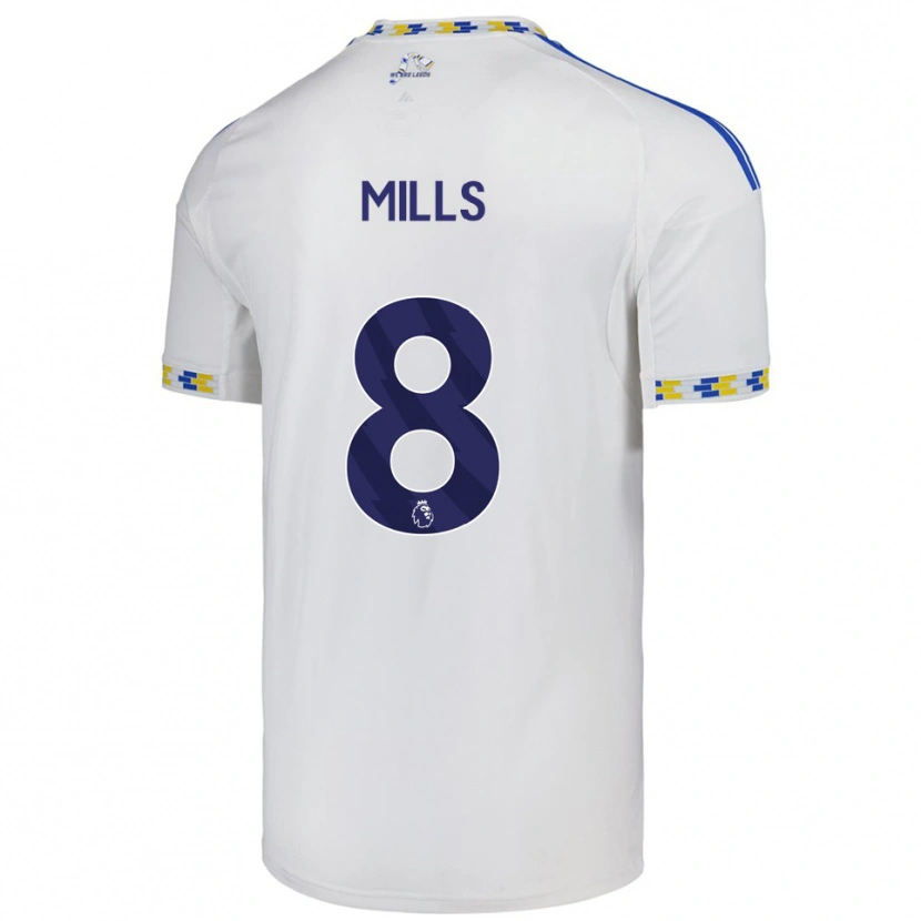 Danxen Damen Callum Mills #8 Weiß Blau Heimtrikot Trikot 2025/26 T-Shirt Österreich