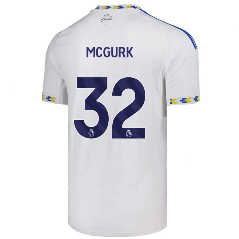 Danxen Damen Sean Mcgurk #32 Weiß Blau Heimtrikot Trikot 2025/26 T-Shirt Österreich