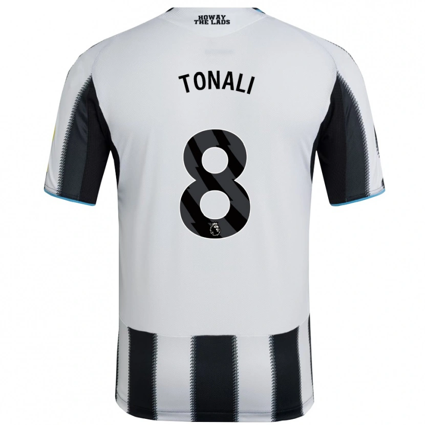 Danxen Damen Sandro Tonali #8 Schwarz Weiß Heimtrikot Trikot 2025/26 T-Shirt Österreich