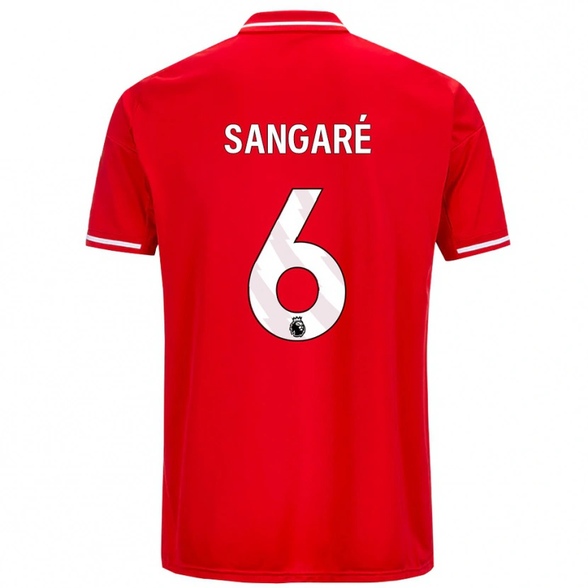 Danxen Damen Ibrahim Sangaré #6 Rot Weiß Heimtrikot Trikot 2025/26 T-Shirt Österreich