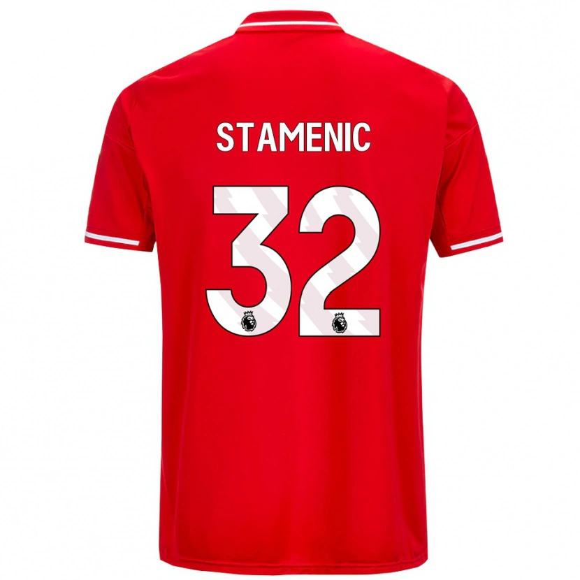 Danxen Damen Marko Stamenic #32 Rot Weiß Heimtrikot Trikot 2025/26 T-Shirt Österreich