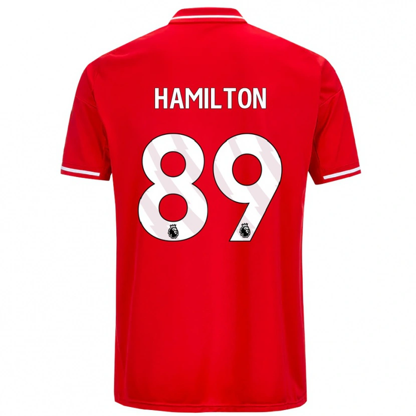 Danxen Damen Scott Hamilton #89 Rot Weiß Heimtrikot Trikot 2025/26 T-Shirt Österreich