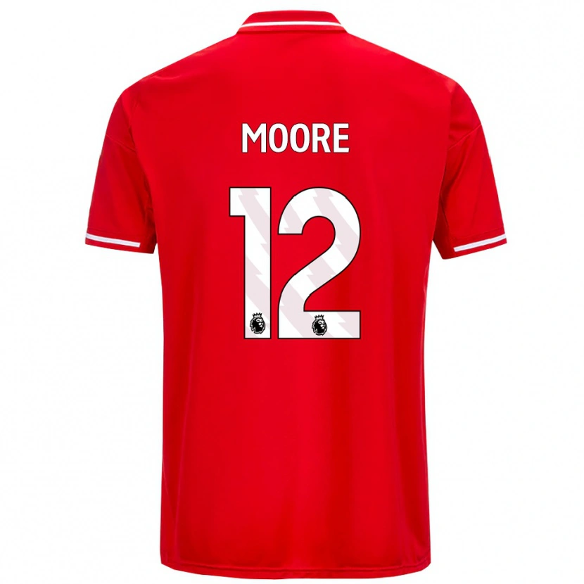 Danxen Damen Daniel Moore #12 Rot Weiß Heimtrikot Trikot 2025/26 T-Shirt Österreich