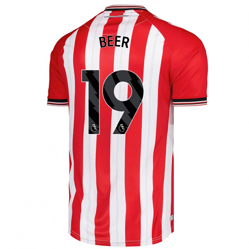 Danxen Damen Megan Beer #19 Rot Weiß Heimtrikot Trikot 2025/26 T-Shirt Österreich