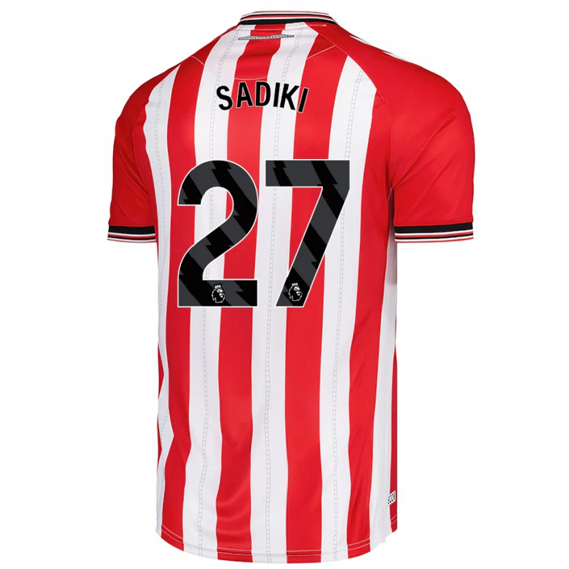 Danxen Damen Noah Sadiki #27 Rot Weiß Heimtrikot Trikot 2025/26 T-Shirt Österreich