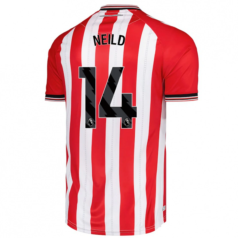 Danxen Damen Joe Neild #14 Rot Weiß Heimtrikot Trikot 2025/26 T-Shirt Österreich