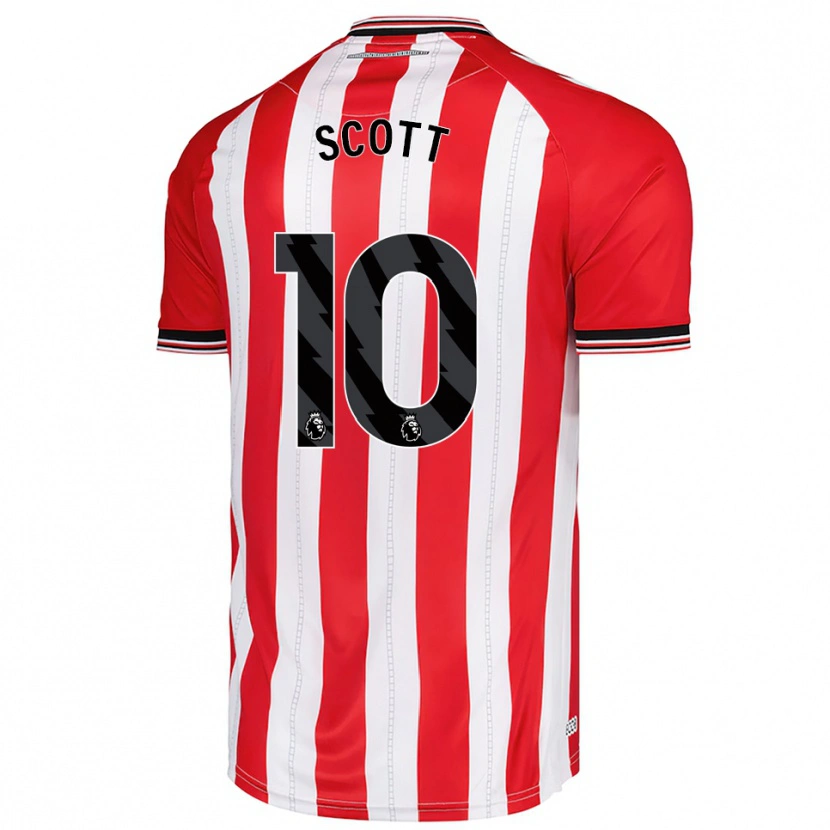 Danxen Damen Felix Scott #10 Rot Weiß Heimtrikot Trikot 2025/26 T-Shirt Österreich