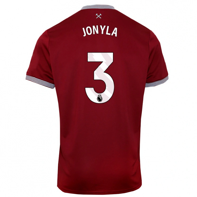 Danxen Damen Tomas Jonyla #3 Burgunderrot Weiß Heimtrikot Trikot 2025/26 T-Shirt Österreich