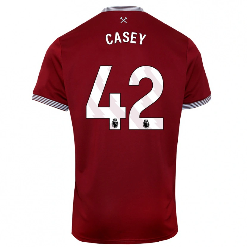 Danxen Damen Kaelan Casey #42 Burgunderrot Weiß Heimtrikot Trikot 2025/26 T-Shirt Österreich