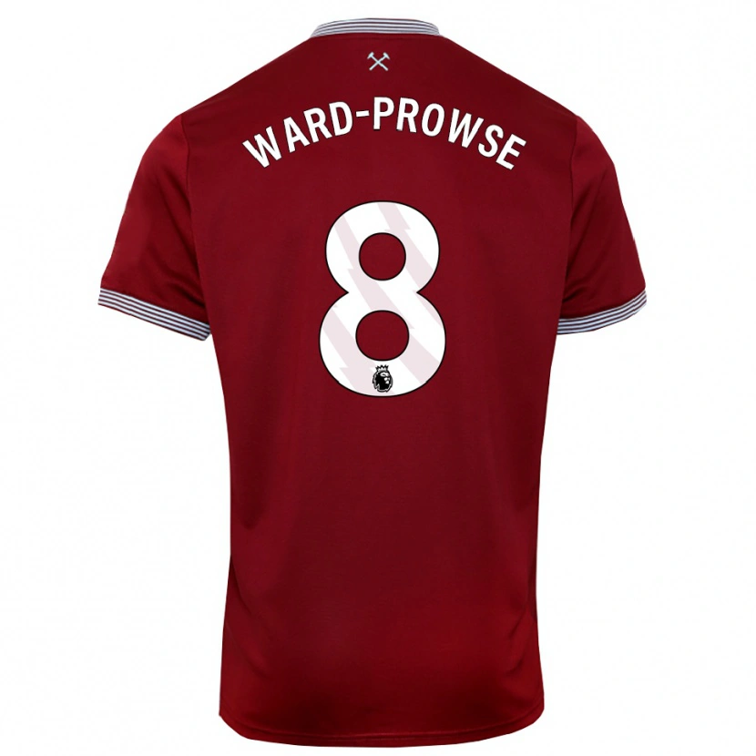 Danxen Damen James Ward-Prowse #8 Burgunderrot Weiß Heimtrikot Trikot 2025/26 T-Shirt Österreich