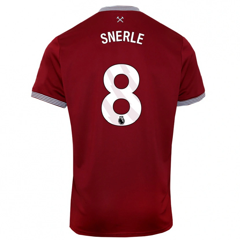 Danxen Damen Emma Snerle #8 Burgunderrot Weiß Heimtrikot Trikot 2025/26 T-Shirt Österreich