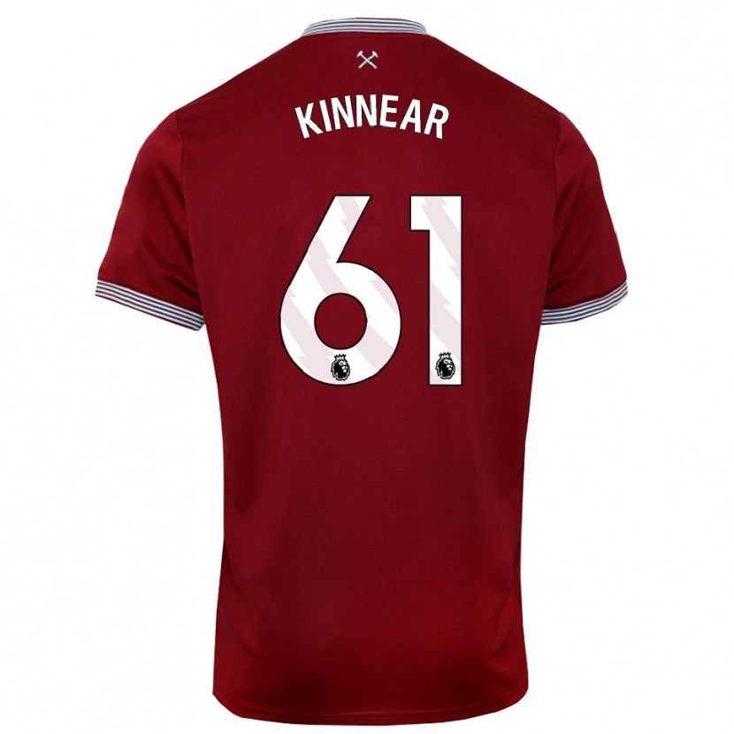 Danxen Damen Brian Kinnear #61 Burgunderrot Weiß Heimtrikot Trikot 2025/26 T-Shirt Österreich