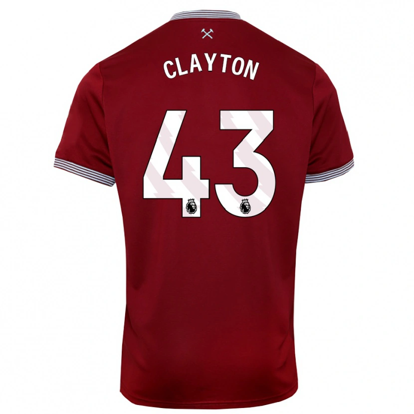 Danxen Damen Regan Clayton #43 Burgunderrot Weiß Heimtrikot Trikot 2025/26 T-Shirt Österreich