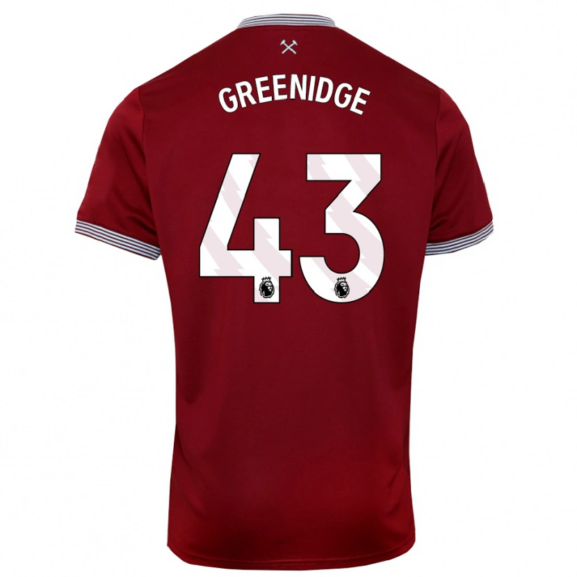 Danxen Damen Will Greenidge #43 Burgunderrot Weiß Heimtrikot Trikot 2025/26 T-Shirt Österreich