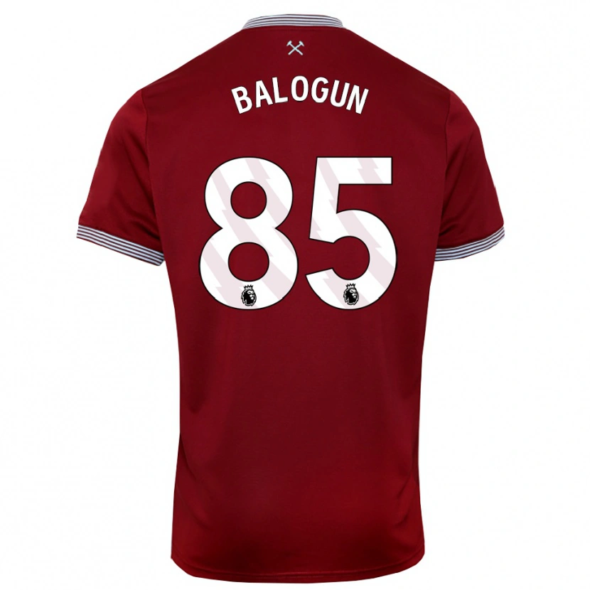 Danxen Damen Majid Balogun #85 Burgunderrot Weiß Heimtrikot Trikot 2025/26 T-Shirt Österreich