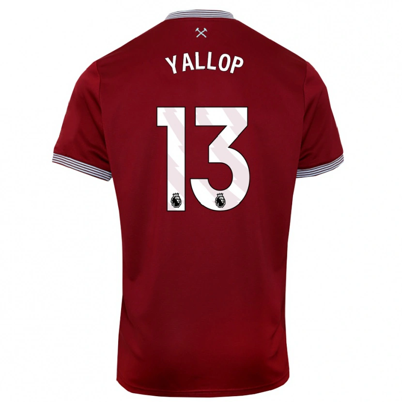 Danxen Damen Tameka Yallop #13 Burgunderrot Weiß Heimtrikot Trikot 2025/26 T-Shirt Österreich