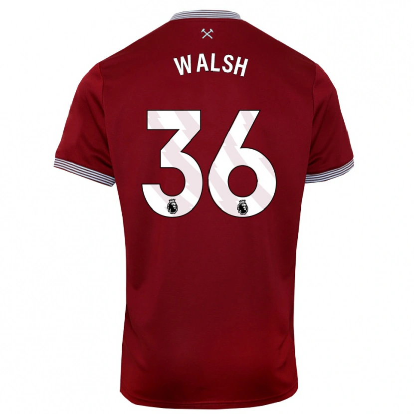 Danxen Damen Soraya Walsh #36 Burgunderrot Weiß Heimtrikot Trikot 2025/26 T-Shirt Österreich