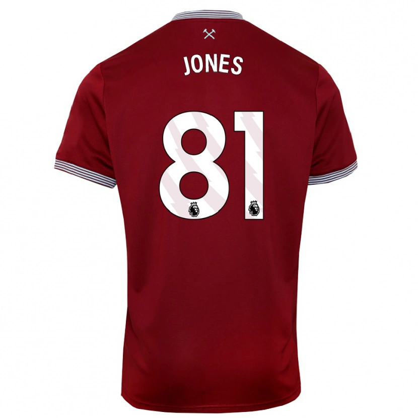 Danxen Damen Liam Jones #81 Burgunderrot Weiß Heimtrikot Trikot 2025/26 T-Shirt Österreich