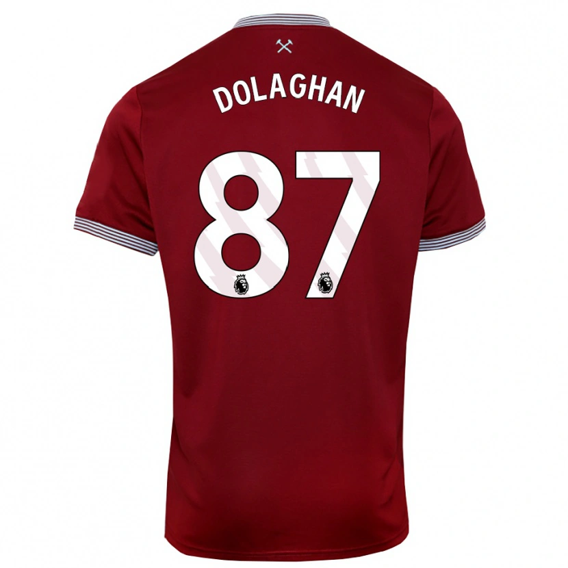 Danxen Damen Brad Dolaghan #87 Burgunderrot Weiß Heimtrikot Trikot 2025/26 T-Shirt Österreich