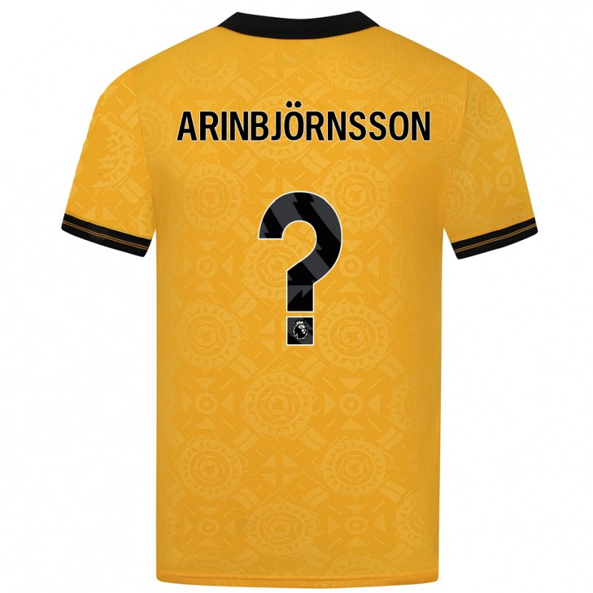Danxen Damen Pálmi Rafn Arinbjörnsson #0 Gelb Schwarz Heimtrikot Trikot 2025/26 T-Shirt Österreich