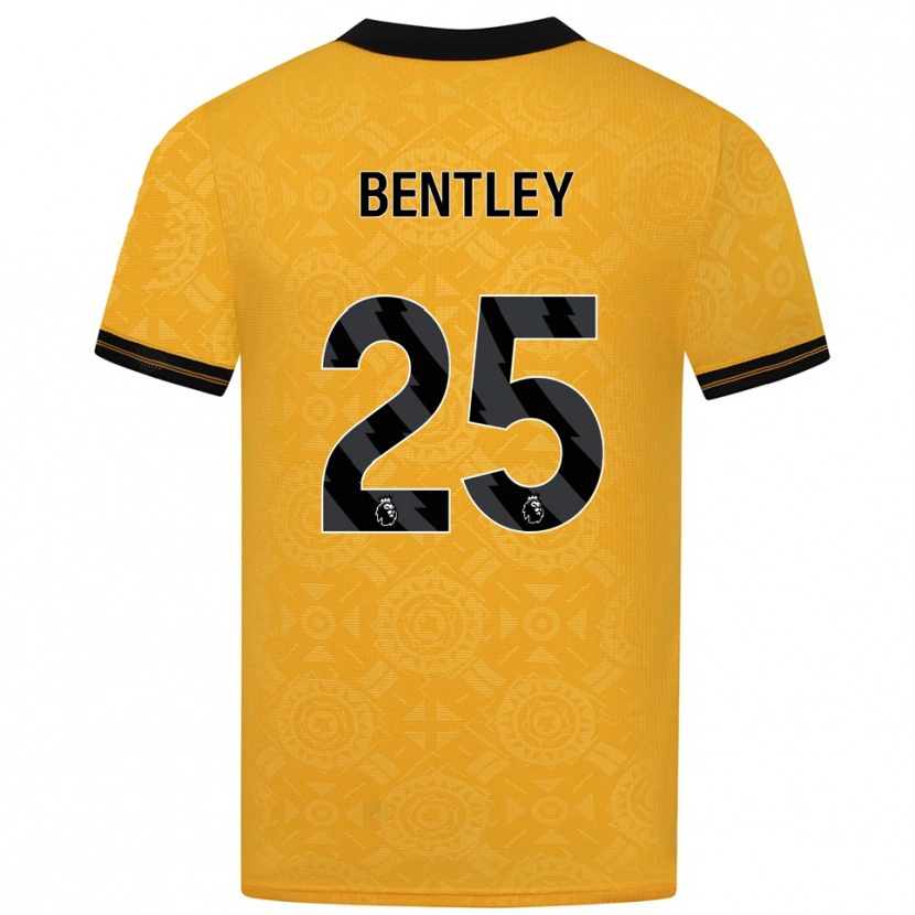 Danxen Damen Daniel Bentley #25 Gelb Schwarz Heimtrikot Trikot 2025/26 T-Shirt Österreich