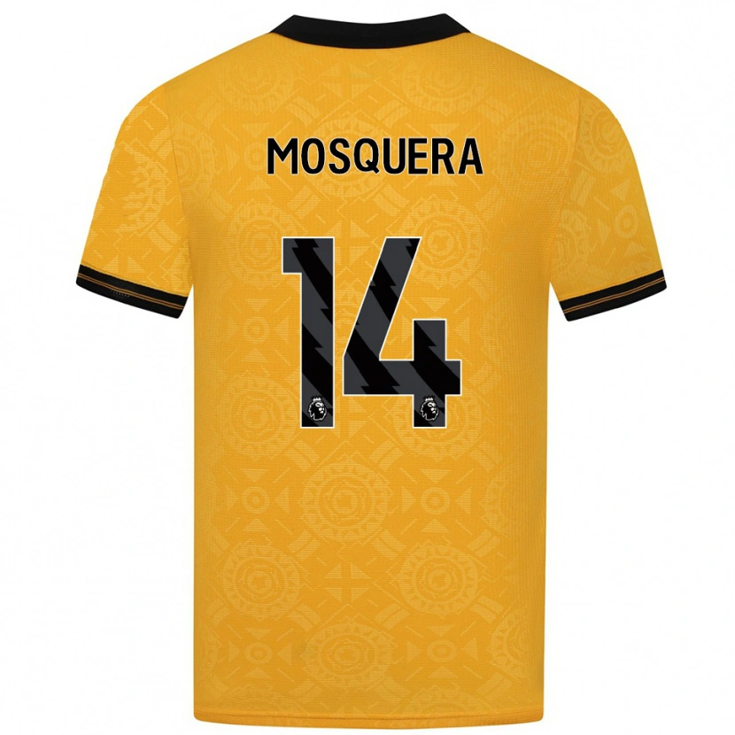 Danxen Damen Yerson Mosquera #14 Gelb Schwarz Heimtrikot Trikot 2025/26 T-Shirt Österreich