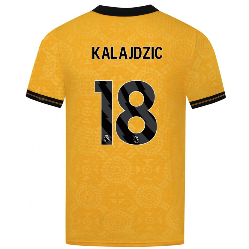 Danxen Damen Sasa Kalajdzic #18 Gelb Schwarz Heimtrikot Trikot 2025/26 T-Shirt Österreich