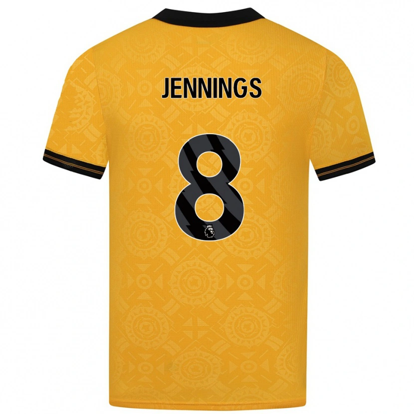 Danxen Damen Shannie Jennings #8 Gelb Schwarz Heimtrikot Trikot 2025/26 T-Shirt Österreich
