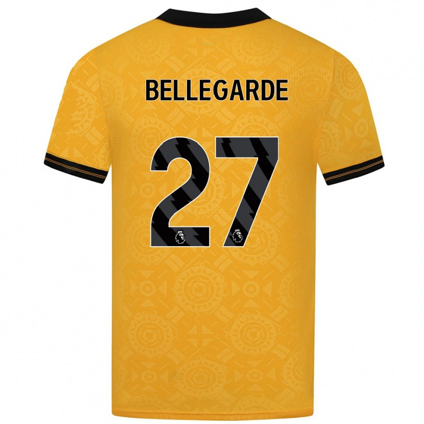 Danxen Damen Jean-Ricner Bellegarde #27 Gelb Schwarz Heimtrikot Trikot 2025/26 T-Shirt Österreich
