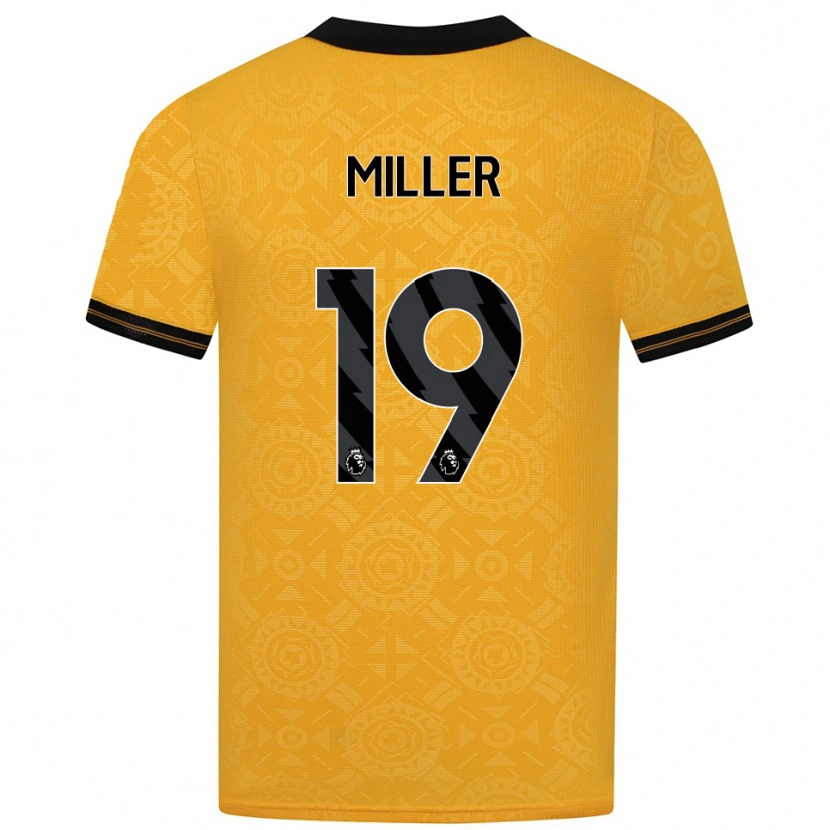 Danxen Damen Ali Miller #19 Gelb Schwarz Heimtrikot Trikot 2025/26 T-Shirt Österreich