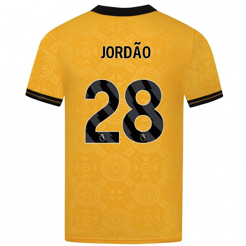 Danxen Damen Bruno Jordão #28 Gelb Schwarz Heimtrikot Trikot 2025/26 T-Shirt Österreich