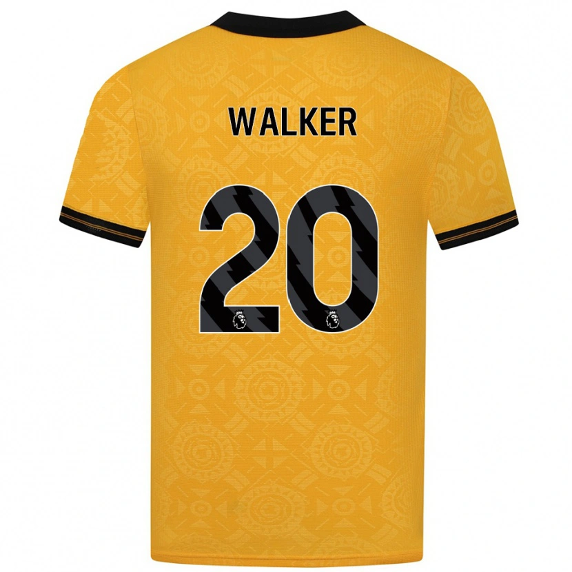 Danxen Damen Lowri Walker #20 Gelb Schwarz Heimtrikot Trikot 2025/26 T-Shirt Österreich